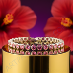 Load image into Gallery viewer, Silver Pink Gemstone Bracelet for Women | Daily Wear Gift
