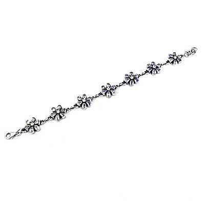 925 Silver Flower Bracelet for Women | Floral Jewelry