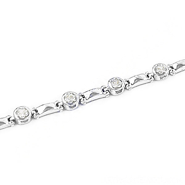 925 Silver Cubic Zirconia Bracelet | Women's Jewelry | Gift