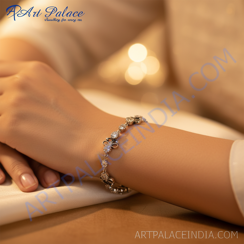 925 Sterling Silver Floral Bracelet for Women | Silver Jewelry Gift