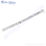 Load image into Gallery viewer, 925 sterling silver filigree bracelet, white silver, delicate chain, women's jewelry
