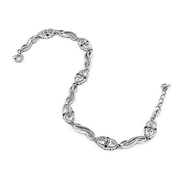 925 Silver Heart Bracelet for Women | Delicate Jewelry Gift