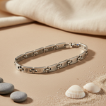 Load image into Gallery viewer, Silver Bracelet for Men | Handmade Sterling Silver Jewelry Gift
