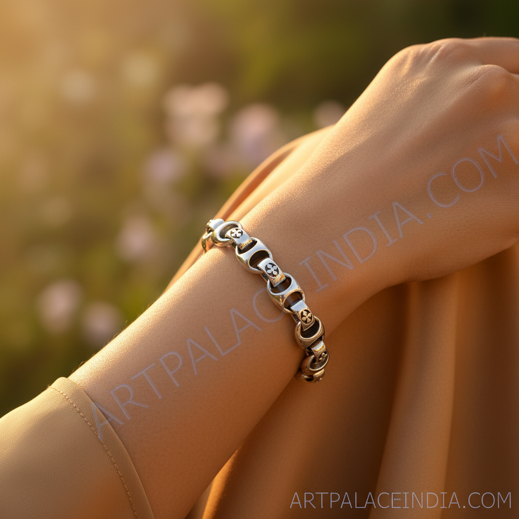 925 Silver Cross Bracelet for Men | Religious Jewelry Gift