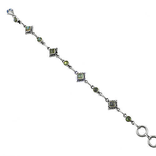 925 Silver Peridot Bracelet for Women | Daily Wear Jewelry