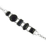 Load image into Gallery viewer, 925 Silver Onyx Stone Bracelet | Women's Jewelry Gift
