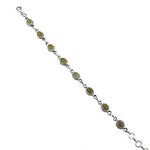 Load image into Gallery viewer, 925 Silver Green Stone Bracelet for Women | Daily Wear Gift
