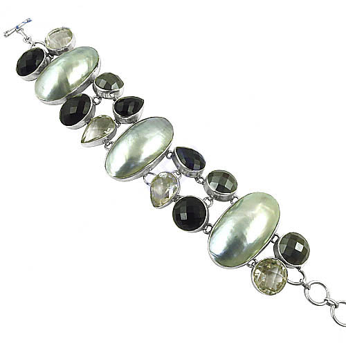 925 Silver Gemstone Bracelet for Women | Statement Jewelry