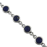 Load image into Gallery viewer, Silver Lapis Lazuli Bracelet for Women | Gemstone Jewelry
