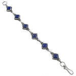 Load image into Gallery viewer, 925 Sterling Silver Blue Gemstone Bracelet for Women
