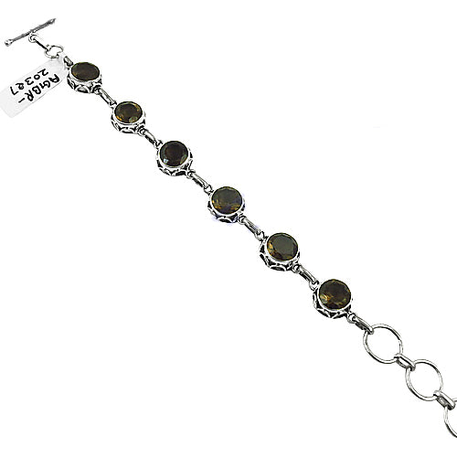 925 Silver Smoky Quartz Bracelet for Women | Gemstone Jewelry