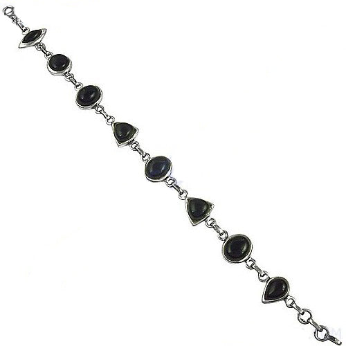 925 Silver Black Onyx Bracelet for Women | Statement Jewelry