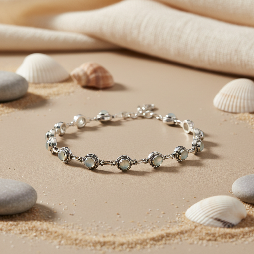 925 Silver Moonstone Bracelet for Women | Sterling Silver Jewelry