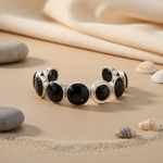 Load image into Gallery viewer, 925 Silver Onyx Bracelet for Women | Statement Jewelry
