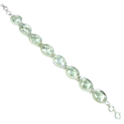 925 Silver Green Amethyst Bracelet for Women | Gift Jewelry
