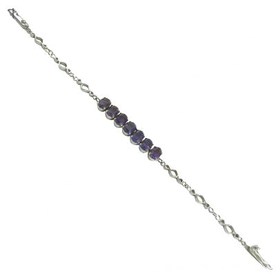 925 Silver Amethyst Bracelet for Women | Gemstone Jewelry