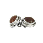 Load image into Gallery viewer, Silver Carnelian Cufflinks for Men | Formal Jewelry Gift
