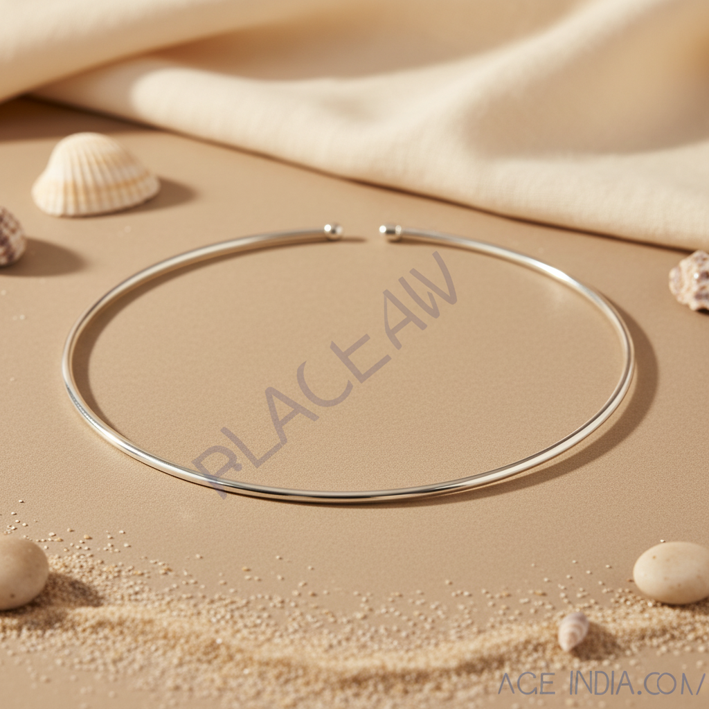 Silver Choker Necklace | 925 Sterling Silver | Minimalist Jewelry