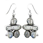 Load image into Gallery viewer, 925 Silver Moonstone Drop Earrings for Women | Dangle Earrings
