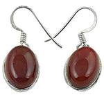Load image into Gallery viewer, 925 Silver Carnelian Drop Earrings for Women | Daily Wear Gift
