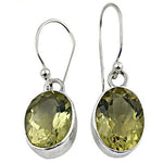 Load image into Gallery viewer, 925 Silver Citrine Drop Earrings for Women | Gemstone Jewelry
