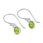 Load image into Gallery viewer, 925 Silver Peridot Drop Earrings for Women | Dangle Earrings
