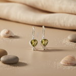 Load image into Gallery viewer, 925 Silver Citrine Teardrop Earrings for Women | Dangle Earrings
