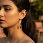 Load image into Gallery viewer, 925 Silver Garnet Drop Earrings for Women | Daily Wear Jewelry
