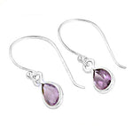 Load image into Gallery viewer, 925 Silver Amethyst Drop Earrings for Women | Gemstone Jewelry
