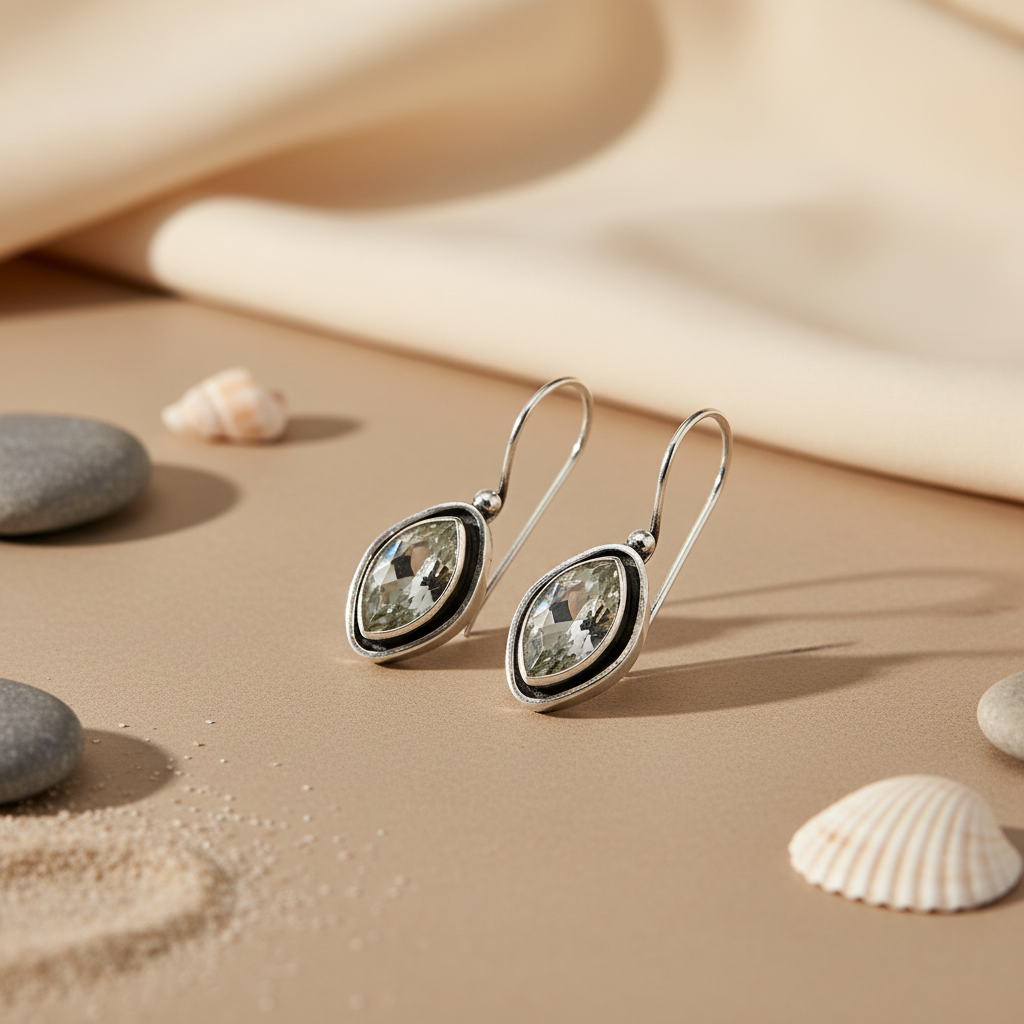 925 Silver Cubic Zirconia Drop Earrings for Women | Gift