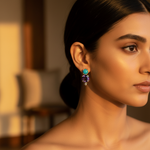 Load image into Gallery viewer, 925 Silver Turquoise &amp; Amethyst Drop Earrings for Women
