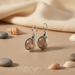 Load image into Gallery viewer, 925 Silver Oval Stone Drop Earrings for Women | Gift
