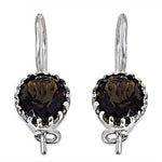 Load image into Gallery viewer, 925 Silver Smoky Quartz Earrings for Women | Gemstone Jewelry
