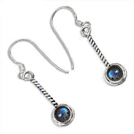 Load image into Gallery viewer, 925 Silver Labradorite Drop Earrings | For Women | Gift
