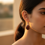 Load image into Gallery viewer, Silver Red Jasper Earrings for Women | Gemstone Jewelry
