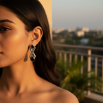 Load image into Gallery viewer, 925 Silver Garnet Earrings for Women | Dangle Earrings Gift
