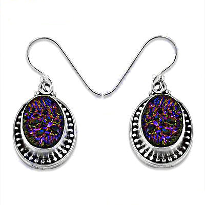 925 Silver Purple Stone Earrings for Women | Dangle Earrings