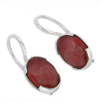 Load image into Gallery viewer, 925 Silver Red Agate Drop Earrings for Women | Gift
