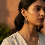 Load image into Gallery viewer, 925 Silver Garnet Drop Earrings for Women | Gemstone Jewelry

