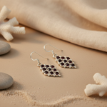 Load image into Gallery viewer, 925 Silver Garnet Drop Earrings for Women | Gemstone Jewelry
