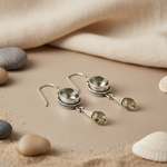 Load image into Gallery viewer, 925 Silver Green Amethyst Earrings for Women | Dangle Jewelry
