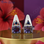 Load image into Gallery viewer, 925 Silver Amethyst Earrings for Women | Gemstone Jewelry
