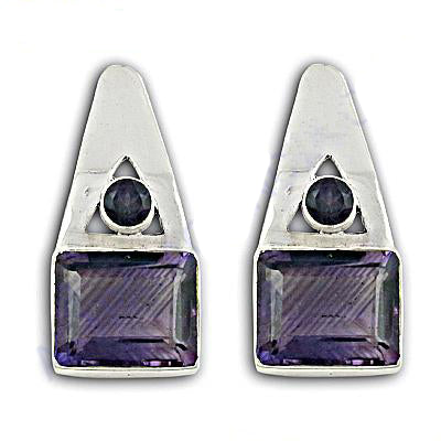 925 Silver Amethyst Earrings for Women | Gemstone Jewelry