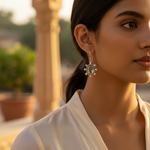 Load image into Gallery viewer, 925 Silver Green Amethyst Earrings for Women | Dangle Jewelry
