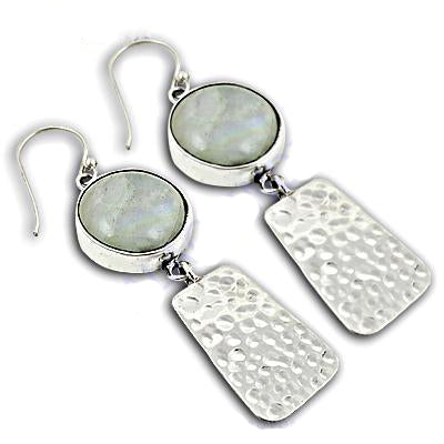 925 Silver Moonstone Drop Earrings for Women | Dangle Earrings