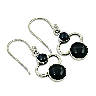 925 Silver Black Onyx Earrings for Women | Daily Wear
