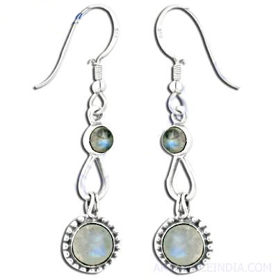 925 Sterling Silver Moonstone Drop Earrings for Women | Gift