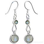 Load image into Gallery viewer, 925 Sterling Silver Moonstone Drop Earrings for Women | Gift
