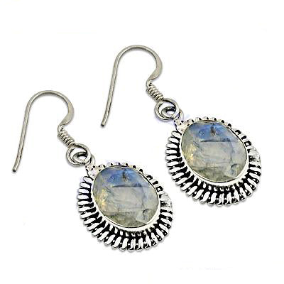 925 Silver Moonstone Drop Earrings for Women | Dangle Jewelry