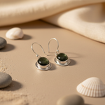 Load image into Gallery viewer, 925 Silver Green Stone Drop Earrings for Women | Gift
